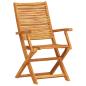 Preview: Klapp Bistro Set 3 Stk. Braun Massivholz Akazie