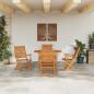 Preview: Garten Essgruppe 5 stk. Braun Massivholz Akazie