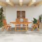 Preview: Garten Essgruppe 5 stk. Braun Massivholz Akazie