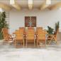 Preview: Garten Essgruppe 9 pcs Braun Massivholz Akazie