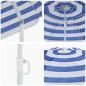 Preview: Garten-Sonnenschirm 240 cm 170T Polyester Blau und Weiß