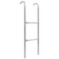 Preview: ARDEBO.de - 2-stufige Trampolinleiter Stahl Silbern 102,6 cm
