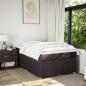 Preview: Boxspringbett mit Matratze Dunkelbraun 120x200 cm Stoff