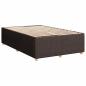Preview: Boxspringbett mit Matratze Dunkelbraun 120x200 cm Stoff