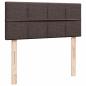 Preview: Boxspringbett mit Matratze Dunkelbraun 120x200 cm Stoff