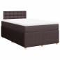 Preview: Boxspringbett mit Matratze Dunkelbraun 120x200 cm Stoff