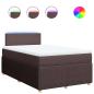 Preview: Boxspringbett mit Matratze Dunkelbraun 120x200 cm Stoff