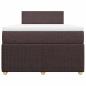 Preview: Boxspringbett mit Matratze Dunkelbraun 120x200 cm Stoff