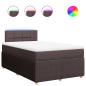 Preview: Boxspringbett mit Matratze Dunkelbraun 120x200 cm Stoff