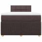 Preview: Boxspringbett mit Matratze Dunkelbraun 120x200 cm Stoff