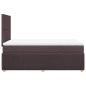 Preview: Boxspringbett mit Matratze Dunkelbraun 120x200 cm Stoff