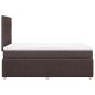 Preview: Boxspringbett mit Matratze Dunkelbraun 120x200 cm Stoff
