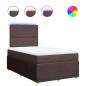 Preview: Boxspringbett mit Matratze Dunkelbraun 120x200 cm Stoff
