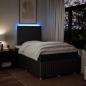 Preview: Boxspringbett mit Matratze Dunkelbraun 120x200 cm Stoff