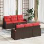 Preview: ARDEBO.de - Gartensofa-set Braun 55 x 55 x 37 cm Poly-Rattan
