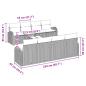 Preview: Sofa Set 9 pcs Braun und Rot Polyester