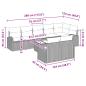 Preview: Gartensofa-set 9 pcs Braun Poly-Rattan