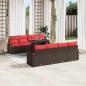 Preview: Gartensofa-set mit Speicher 9 pcs Braun Poly-Rattan