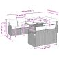 Preview: Gartensofa-set 9 stk. 8-Sitzanzahl Braun und Rot Poly-Rattan