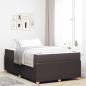 Preview: ARDEBO.de - Bettrahmen Dunkelbraun 120 x 200 cm Stoff