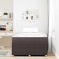 Preview: Bettrahmen Dunkelbraun 120 x 200 cm Stoff