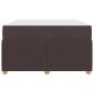 Preview: Bettrahmen Dunkelbraun 120 x 200 cm Stoff