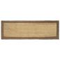 Preview: ARDEBO.de - Bereichsteppich Grau 80 x 250 cm Jute