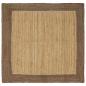 Preview: ARDEBO.de - Bereichsteppich Grau 160 x 160 cm Jute