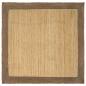 Preview: ARDEBO.de - Bereichsteppich Grau 240 x 240 cm Jute