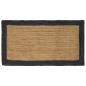 Preview: ARDEBO.de - Bereichsteppich Dunkelgrau und Natur 80 x 150 cm Jute