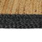 Preview: Bereichsteppich Dunkelgrau 80 x 400 cm Jute