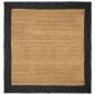 Preview: ARDEBO.de - Bereichsteppich Dunkelgrau 240 x 240 cm Jute