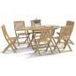 Preview: ARDEBO.de - Klappst?hle, 6 St?ck, 48,5 x 57 x 90 cm, Massivholz Akazie