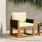 Preview: ARDEBO.de - Outdoor Mittelsofa Massivholz Akazie Natur