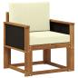 Preview: Outdoor Mittelsofa Massivholz Akazie Natur
