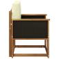Preview: Outdoor Mittelsofa Massivholz Akazie Natur