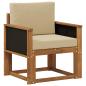 Preview: Outdoor Mittelsofa Massivholz Akazie Natur