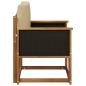 Preview: Outdoor Mittelsofa Massivholz Akazie Natur