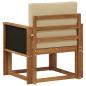 Preview: Outdoor Mittelsofa Massivholz Akazie Natur