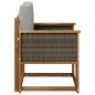 Preview: Outdoor Mittelsofa Massivholz Akazie Natur