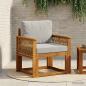 Preview: ARDEBO.de - Outdoor Mittelsofa Massivholz Akazie Natur