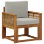 Preview: Outdoor Mittelsofa Massivholz Akazie Natur