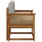 Preview: Outdoor Mittelsofa Massivholz Akazie Natur
