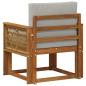 Preview: Outdoor Mittelsofa Massivholz Akazie Natur