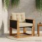Preview: ARDEBO.de - Outdoor Mittelsofa Massivholz Akazie Natur