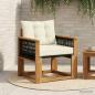 Preview: ARDEBO.de - Outdoor Mittelsofa Massivholz Akazie Natur