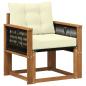 Preview: Outdoor Mittelsofa Massivholz Akazie Natur