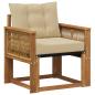Preview: Outdoor Mittelsofa Massivholz Akazie Natur