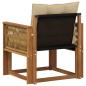 Preview: Outdoor Mittelsofa Massivholz Akazie Natur