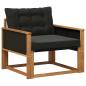 Preview: Outdoor-Sofagarnitur Massives Akazienholz und Textilene Natur
